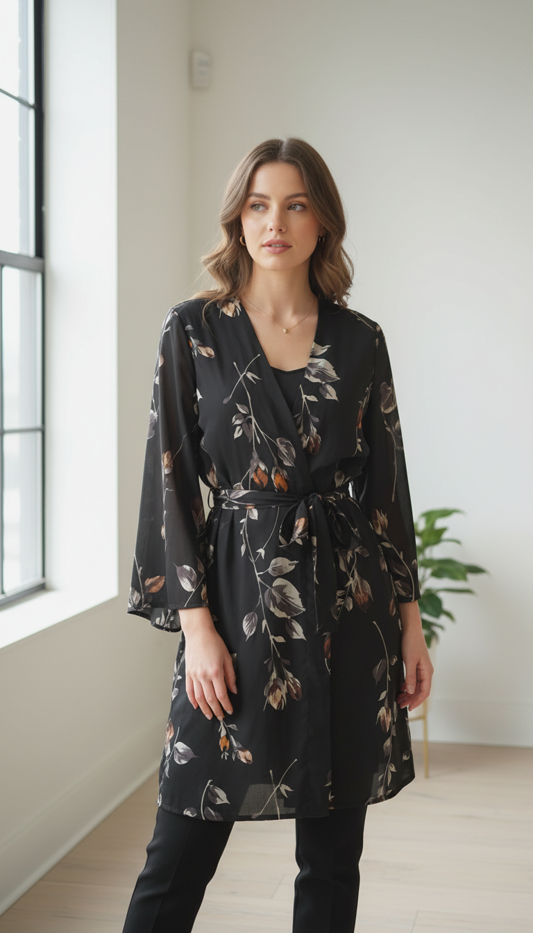 Patron de couture Kimono long - 4