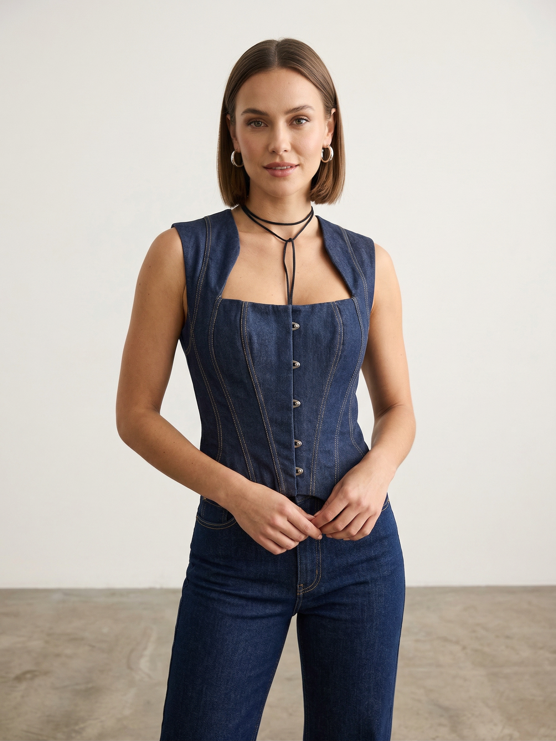 Corset Catherine avec busc devant - 4