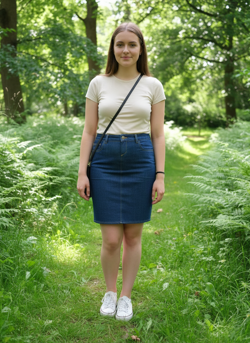 Patron de couture Jupe droite jeans