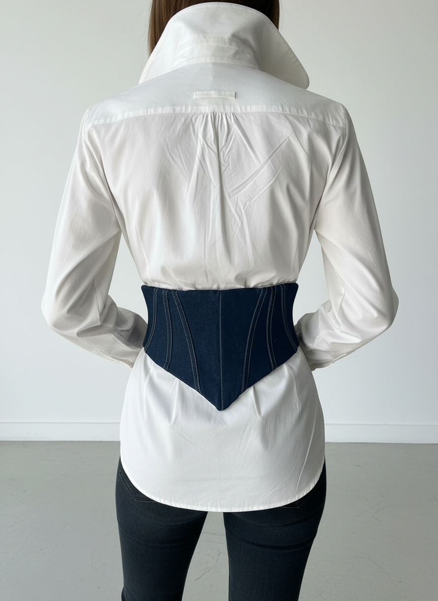 Corset ceinture améthyste jean