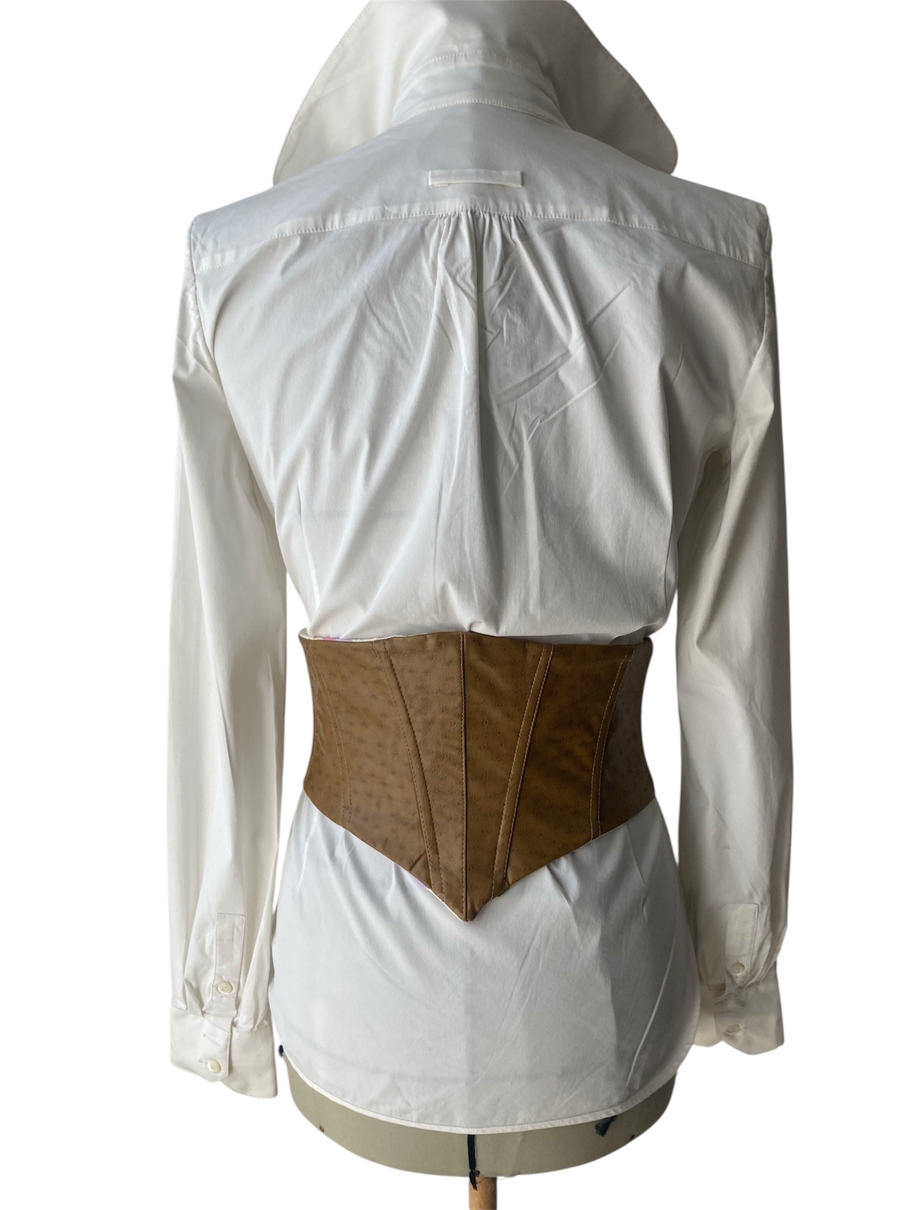 Corset ceinture oprahbeige en similicuir - 4