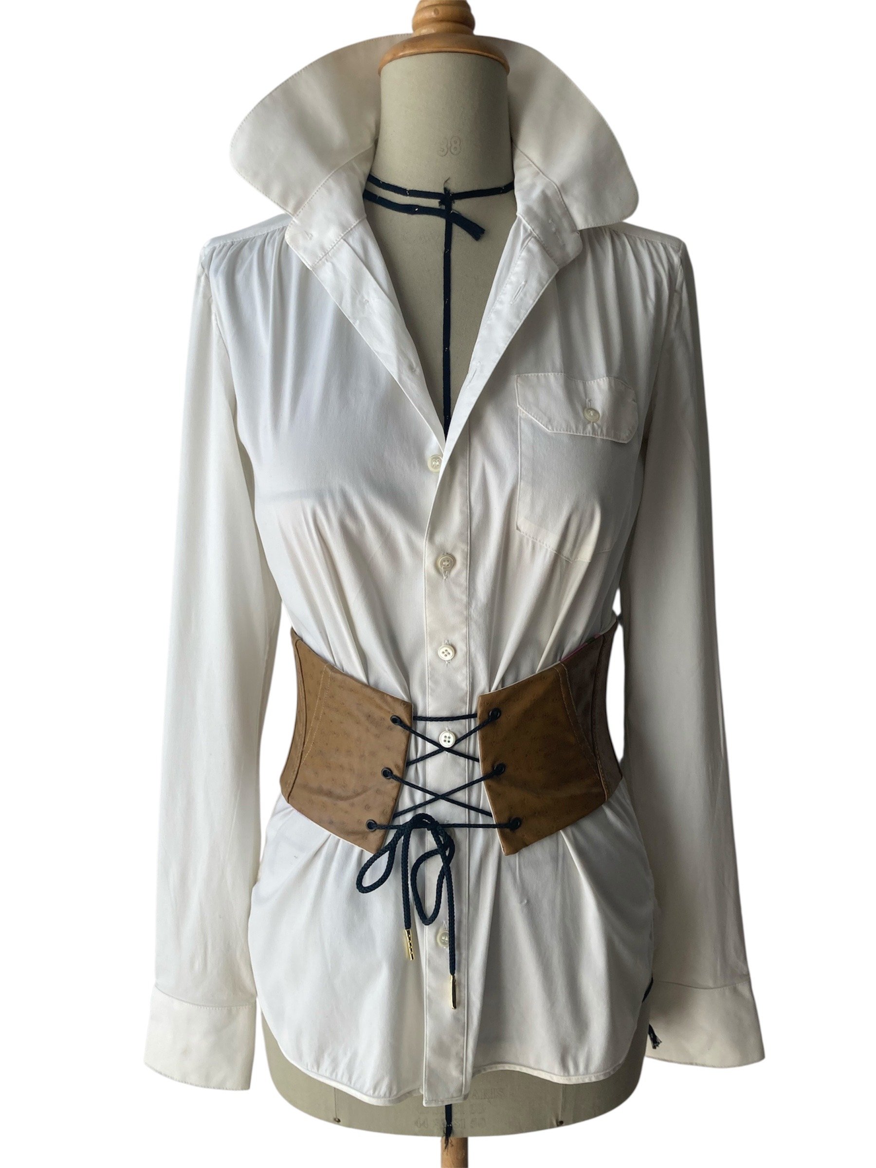 Corset ceinture oprahbeige en similicuir - 3