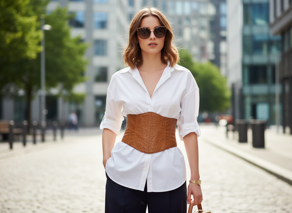 Serre taille Louise beige