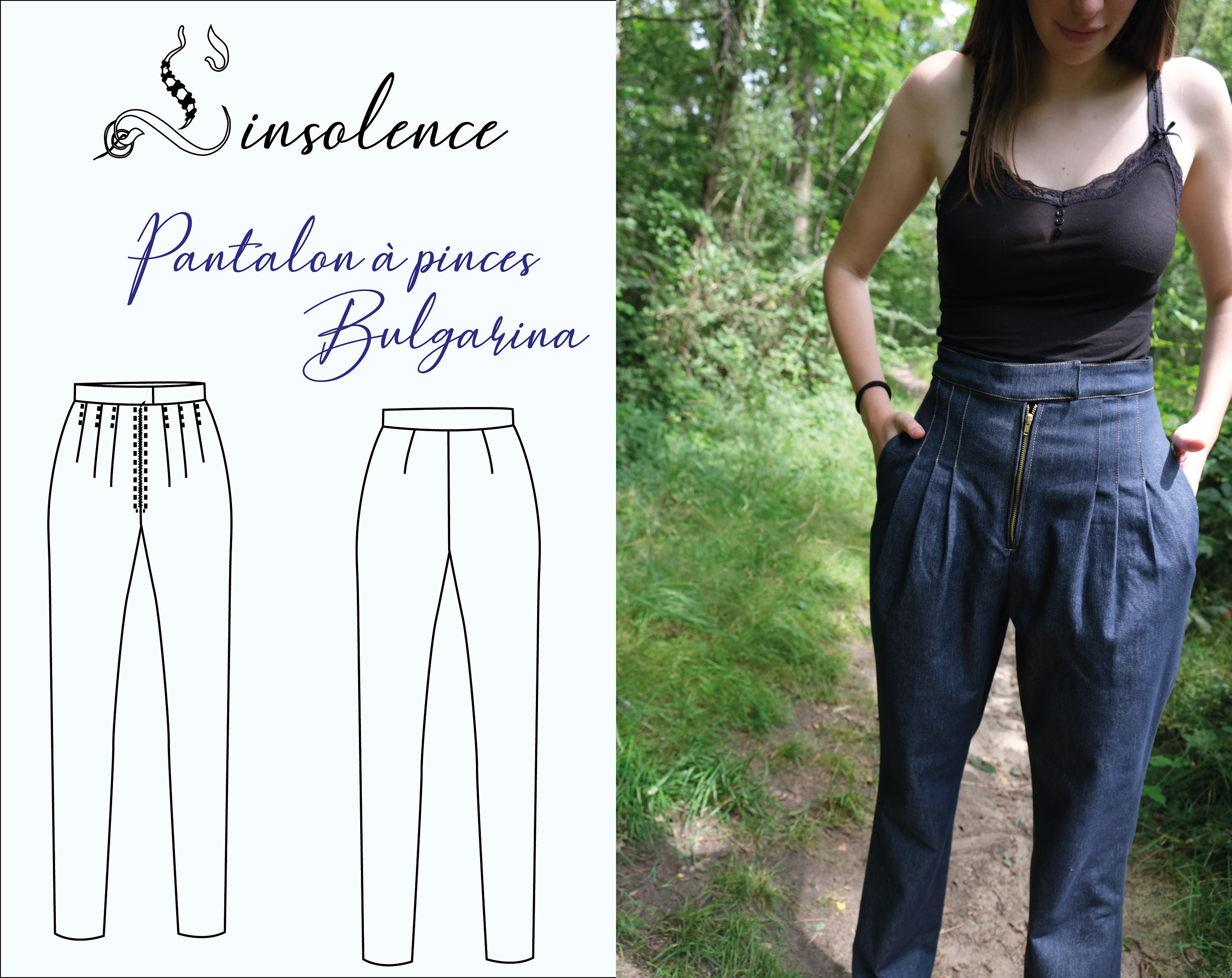 Sewing pattern Pleated pants Bulgarina - 4