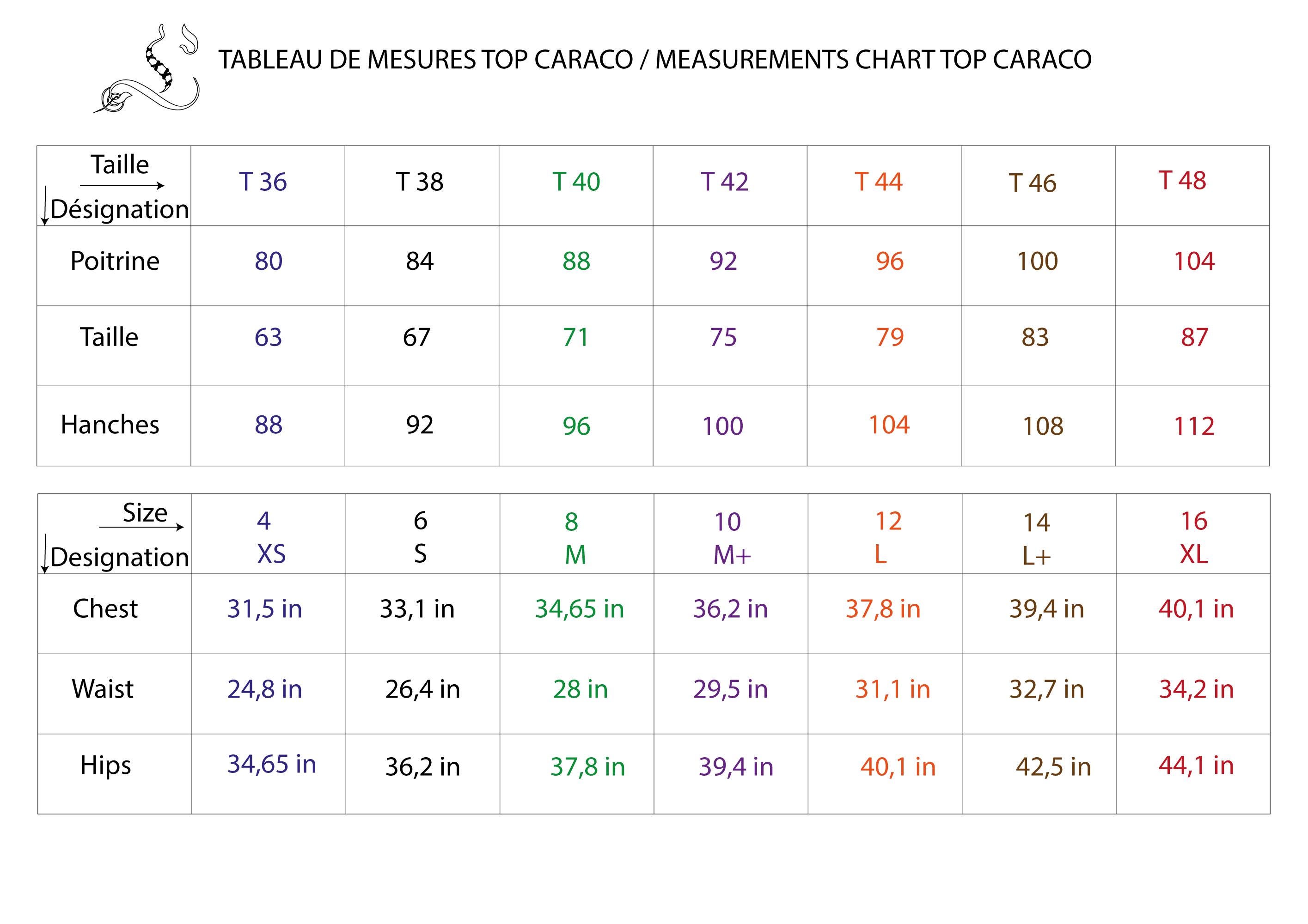 Sewing pattern Top Caraco in satin - 12