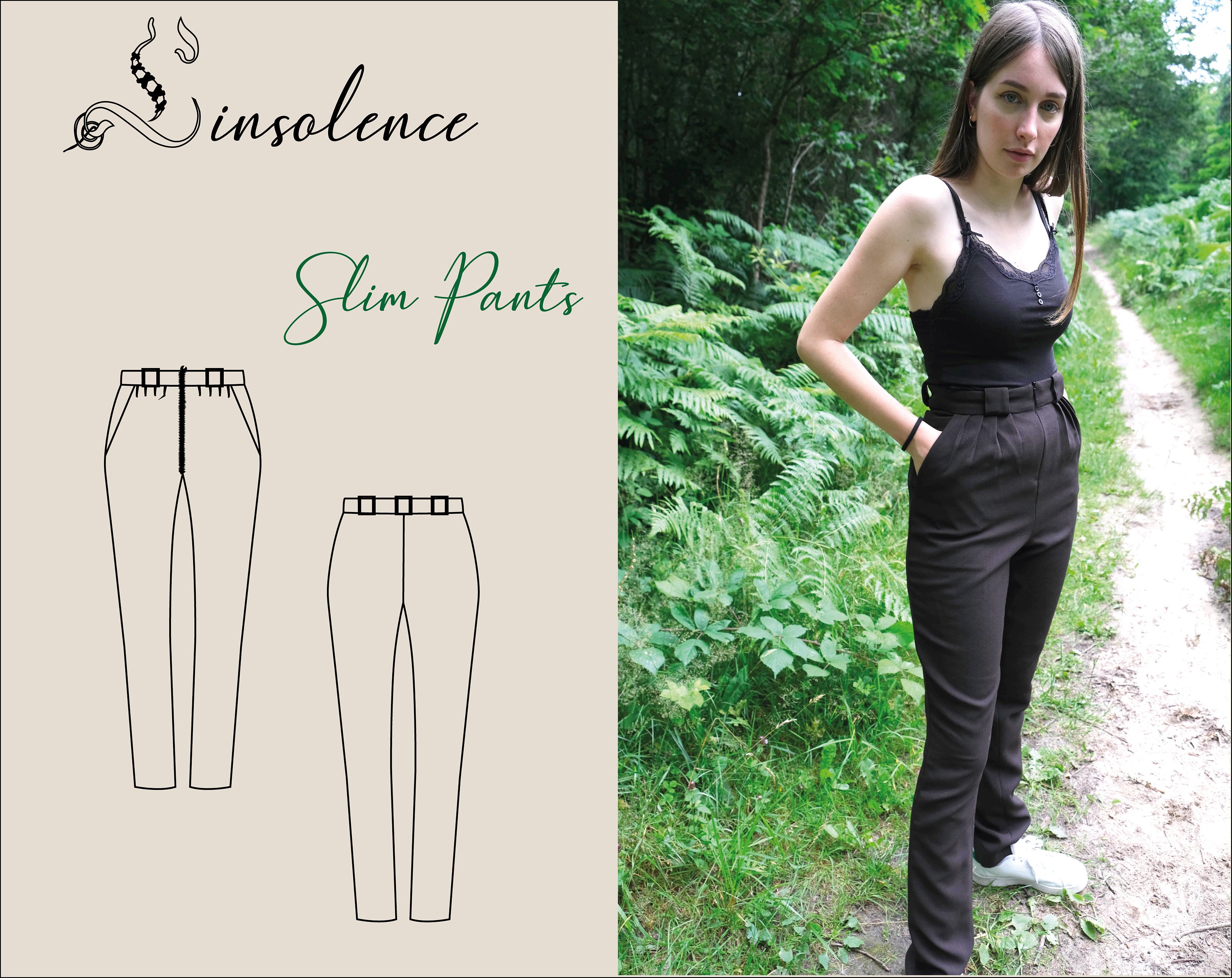 Slim fit pants pattern - 8