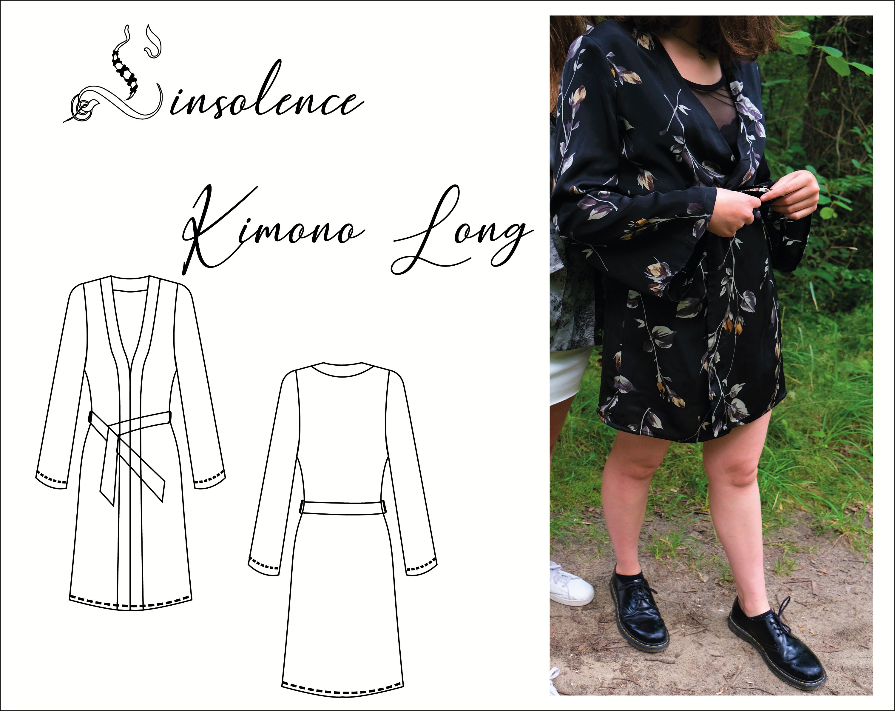 Patron de couture Kimono long - 9