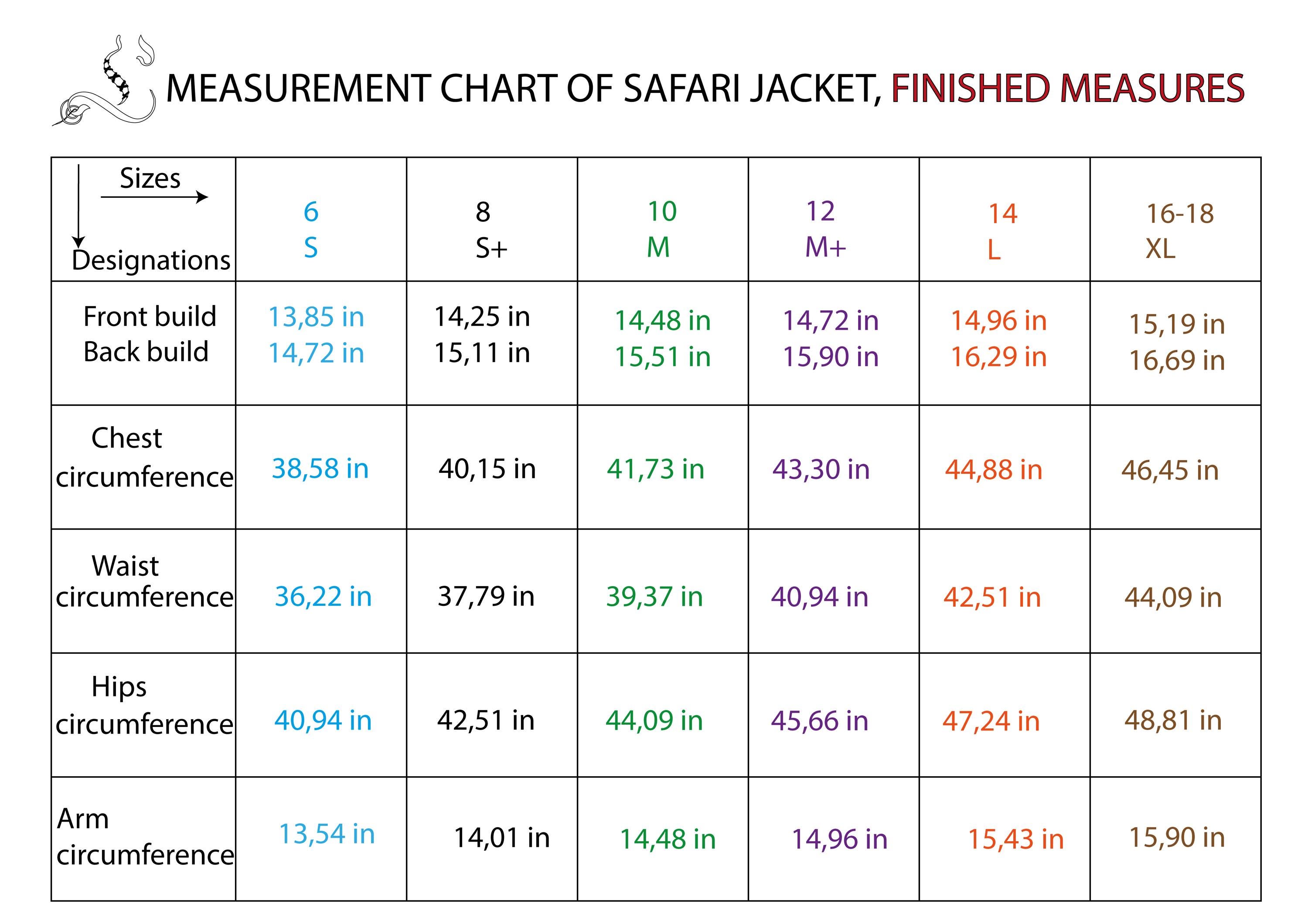 A4 Safari Jacket sewing pattern - 10