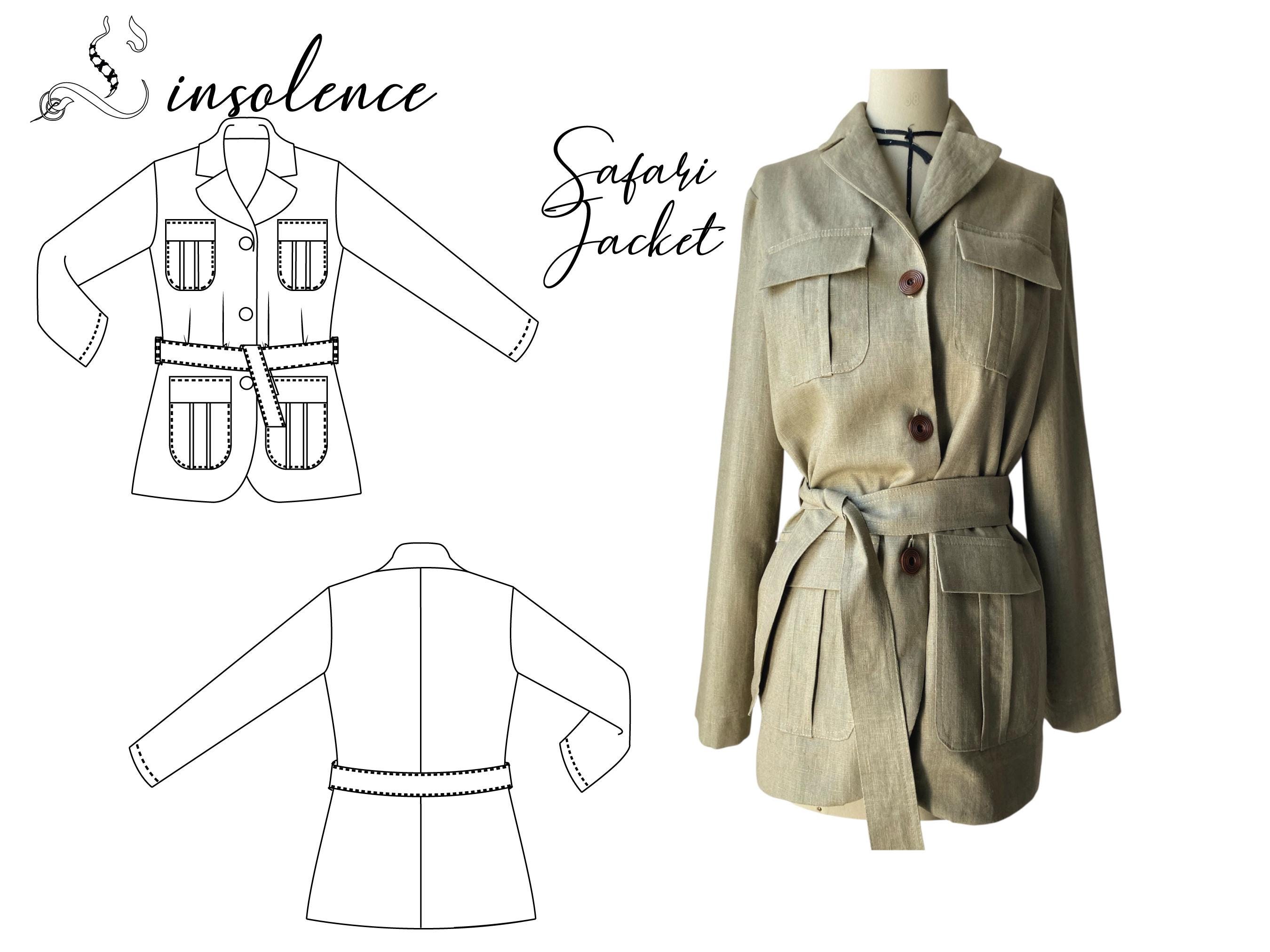 A4 Safari Jacket sewing pattern - 8