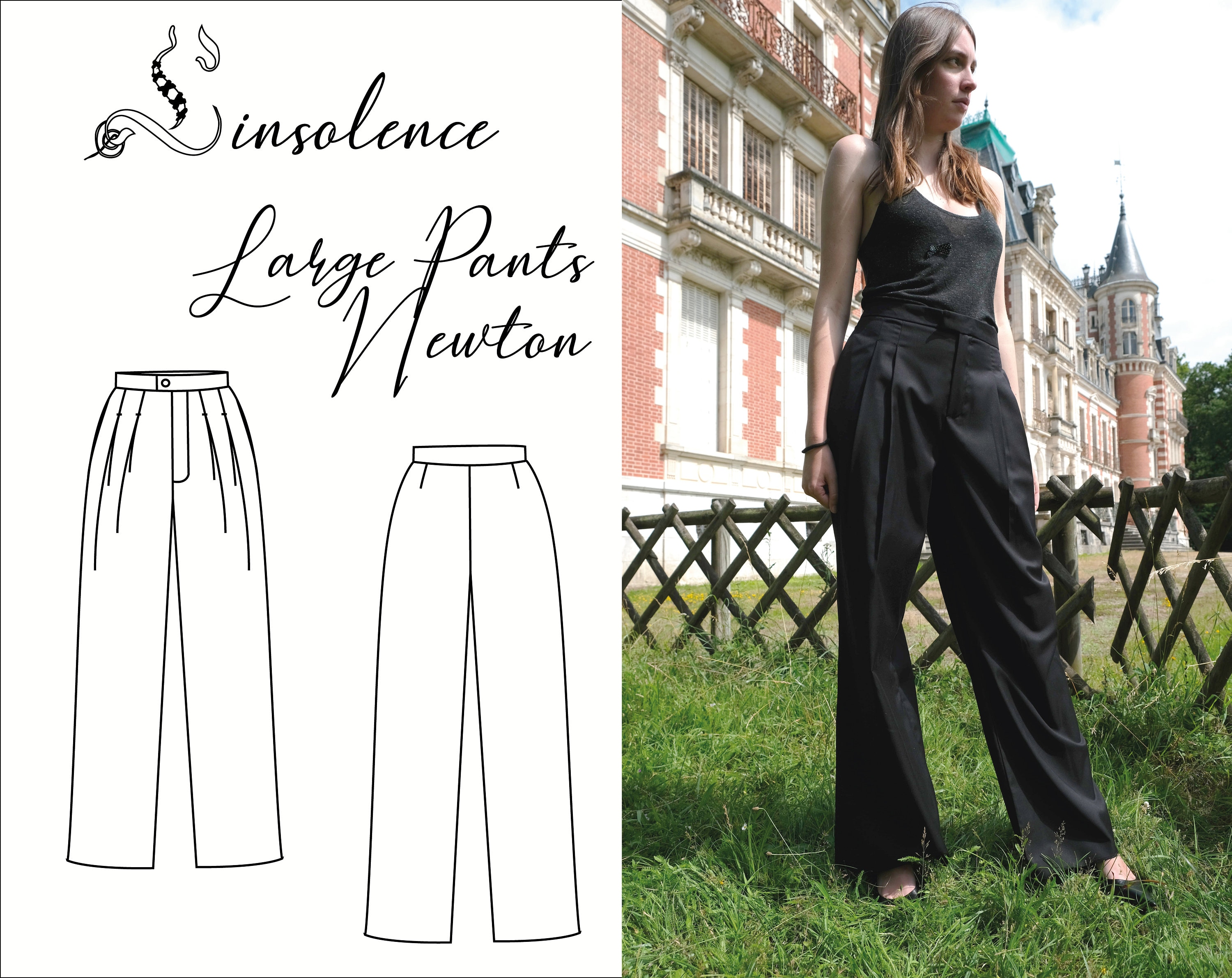 Sewing pattern Large pants Newton - 7