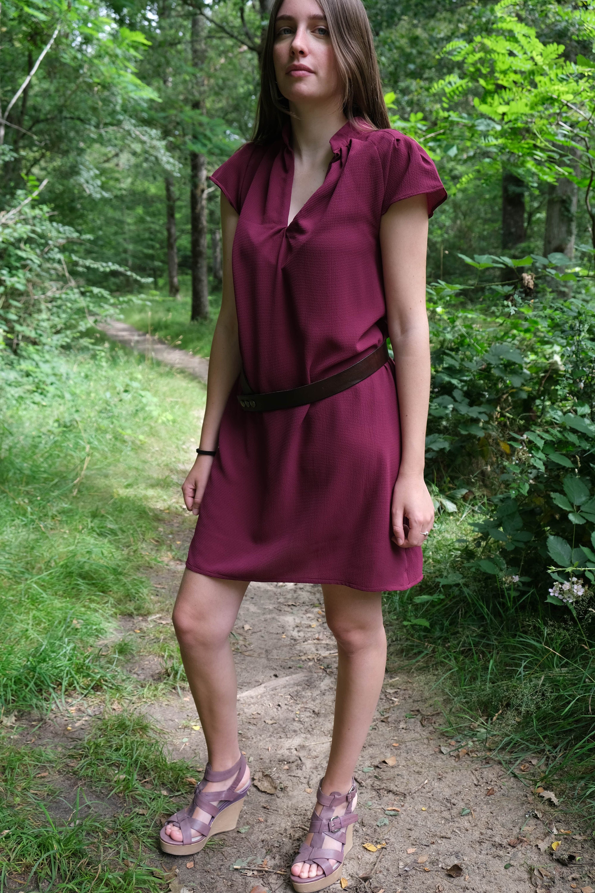 Patron de couture Robe en crêpe viscose - 3