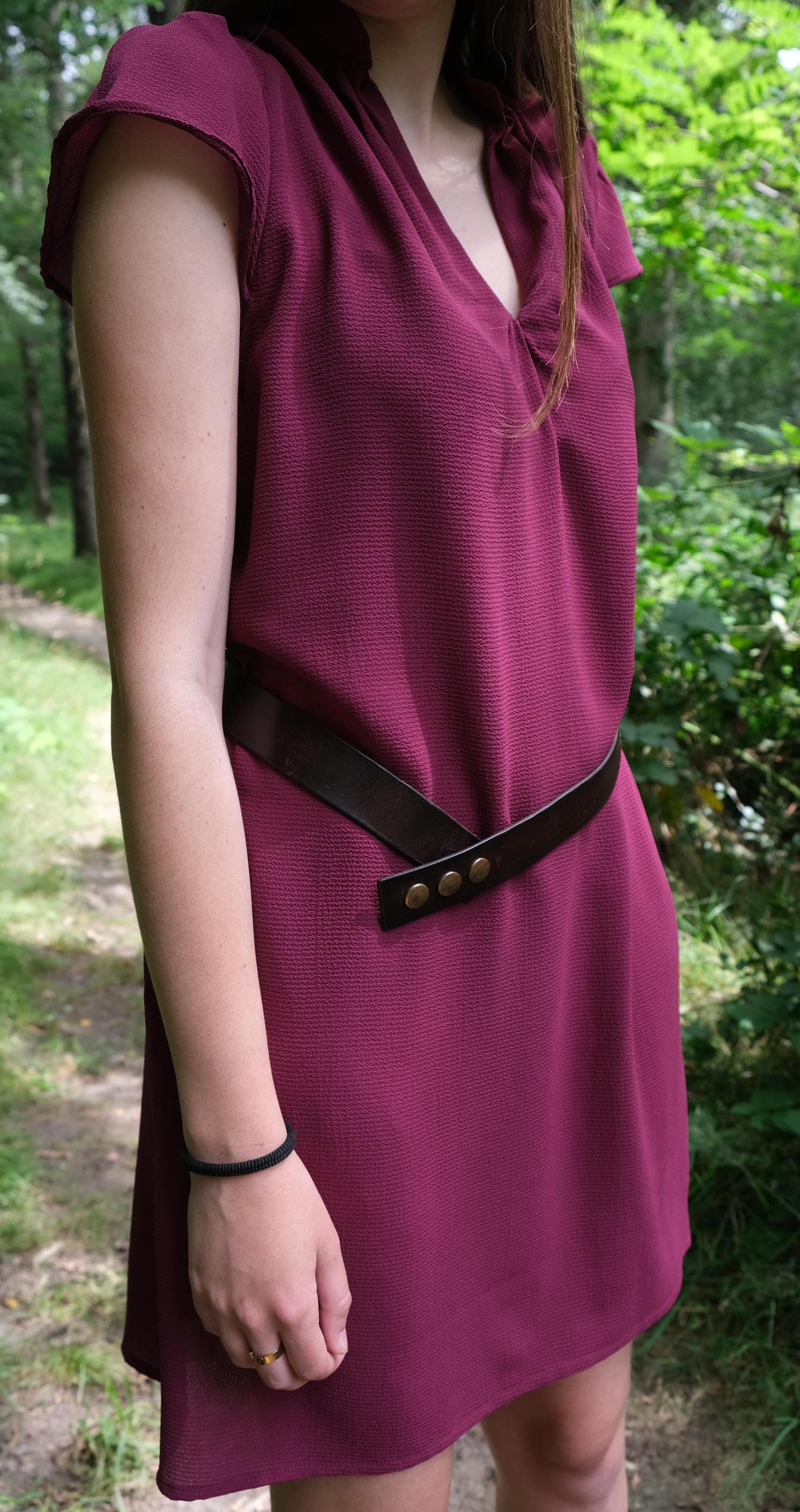 Patron de couture Robe en crêpe viscose - 5