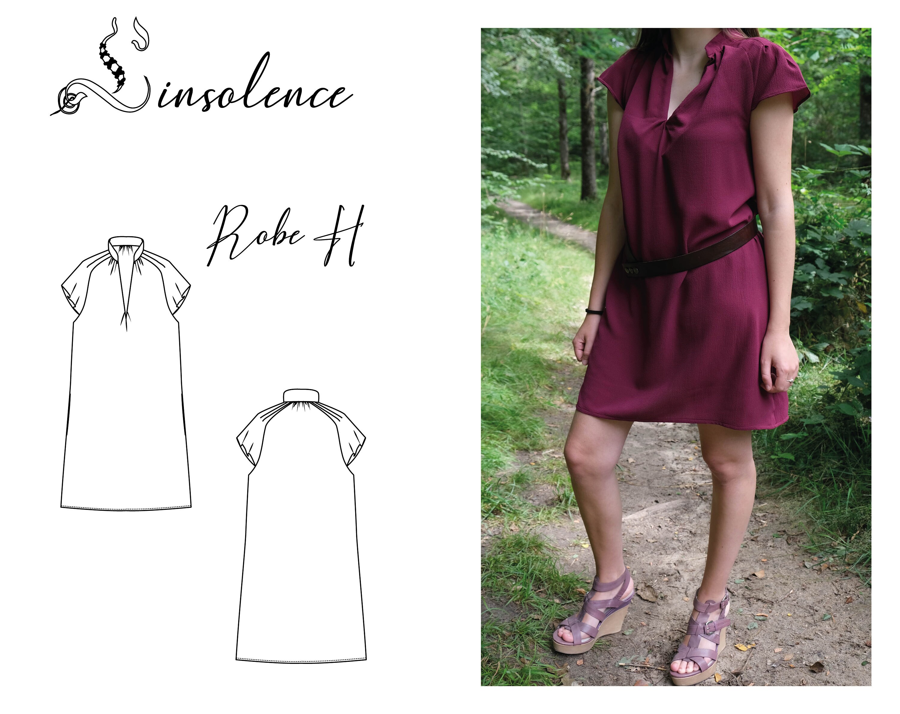 Patron de couture Robe en crêpe viscose - 6