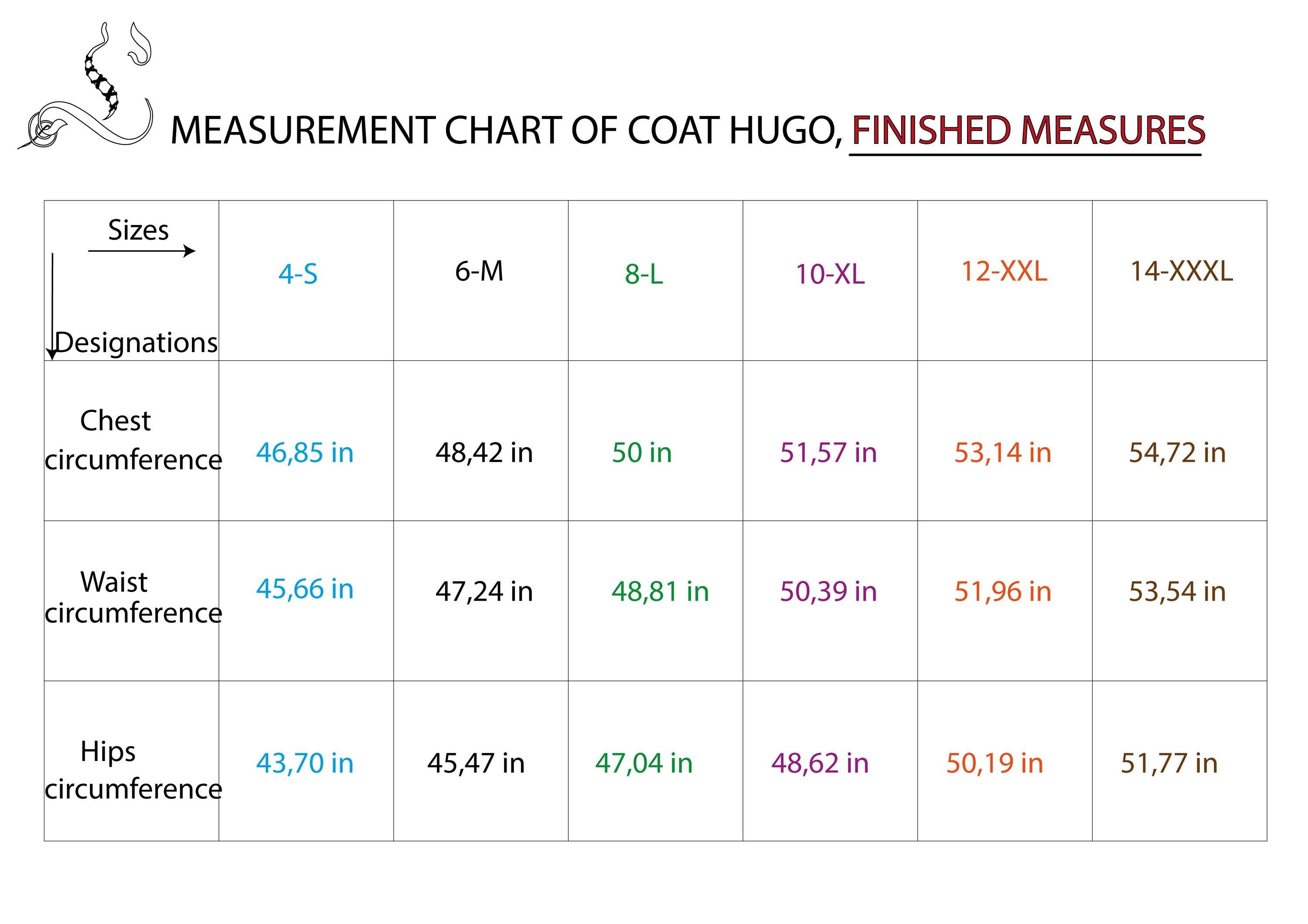 sewing pattern Coat Hugo - 4