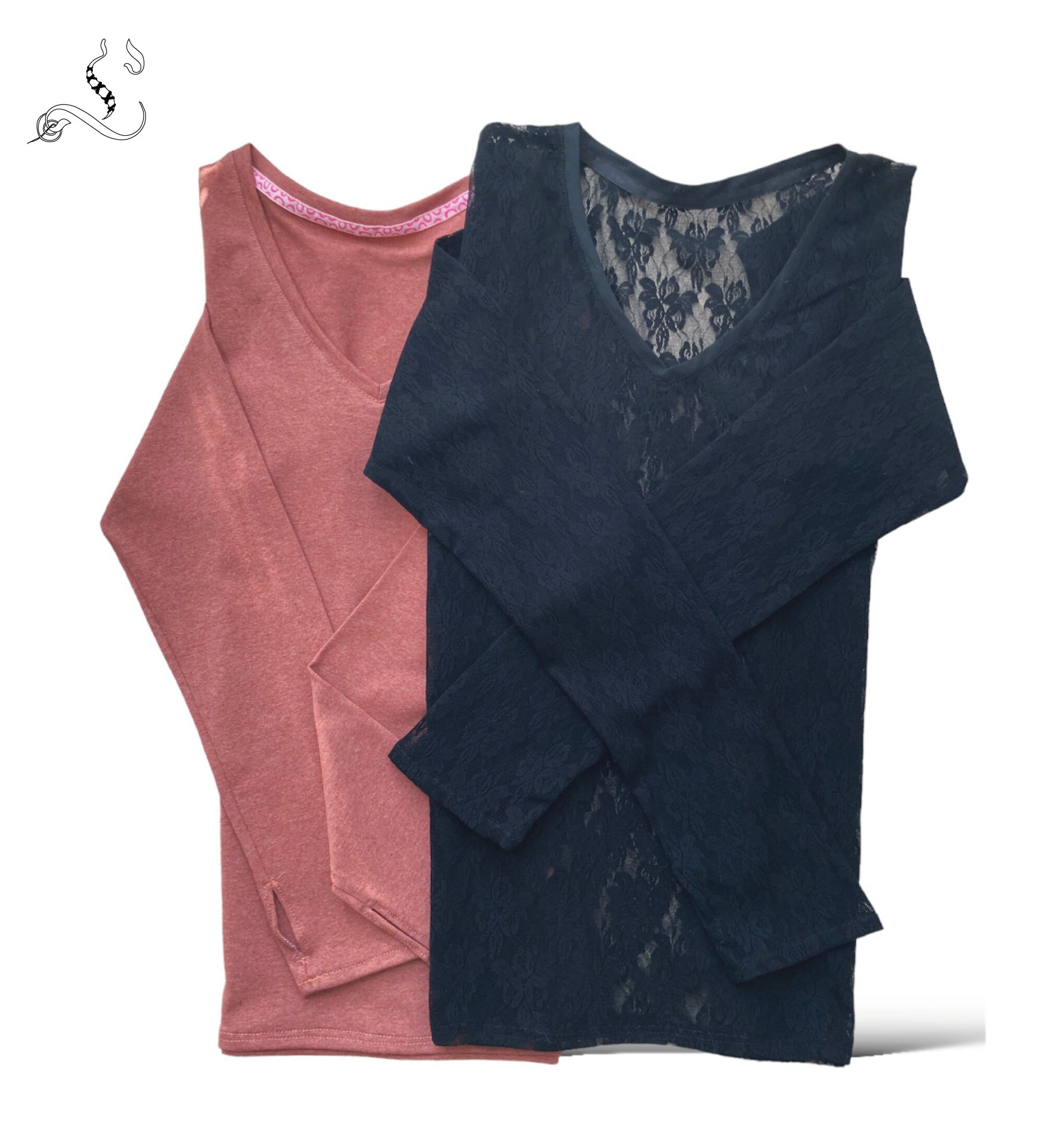 T shirt Manches longues avec trou pour pouce apparent - 9