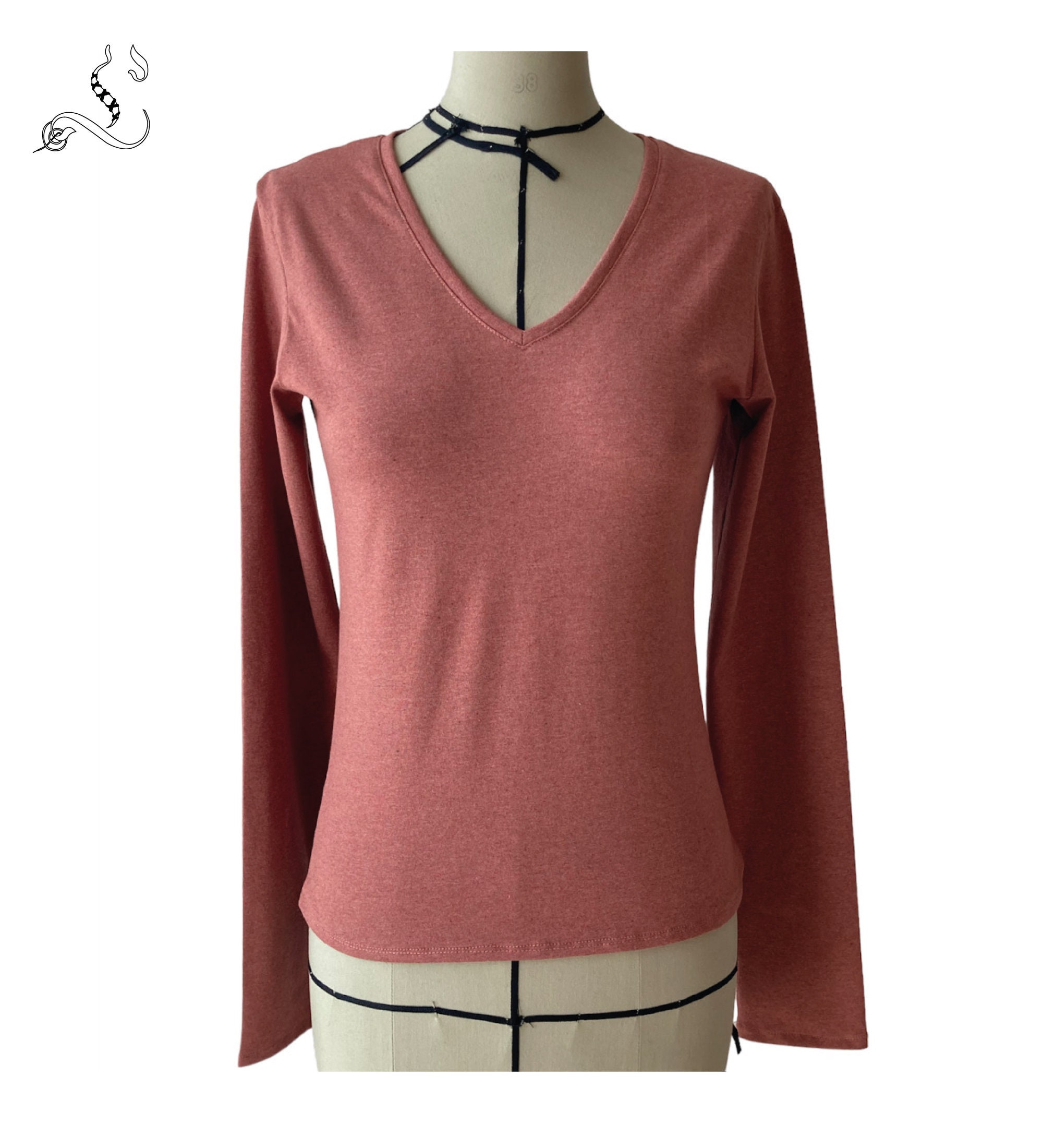 T shirt Manches longues avec trou pour pouce apparent - 10