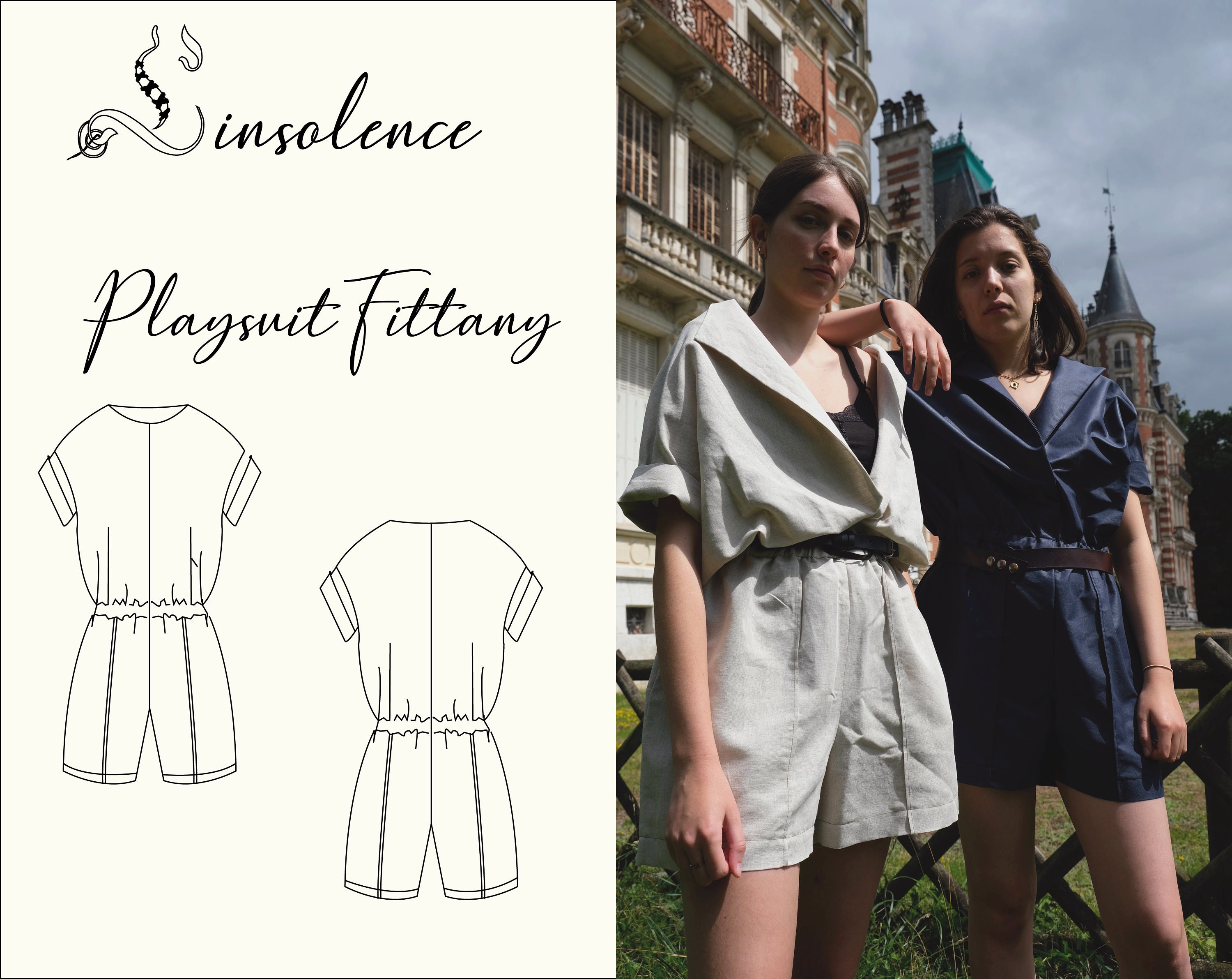Playsuit Fitany sewing pattern - 4
