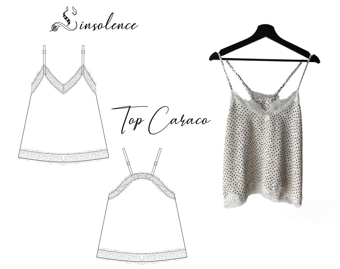 Top Caraco en satin - 5