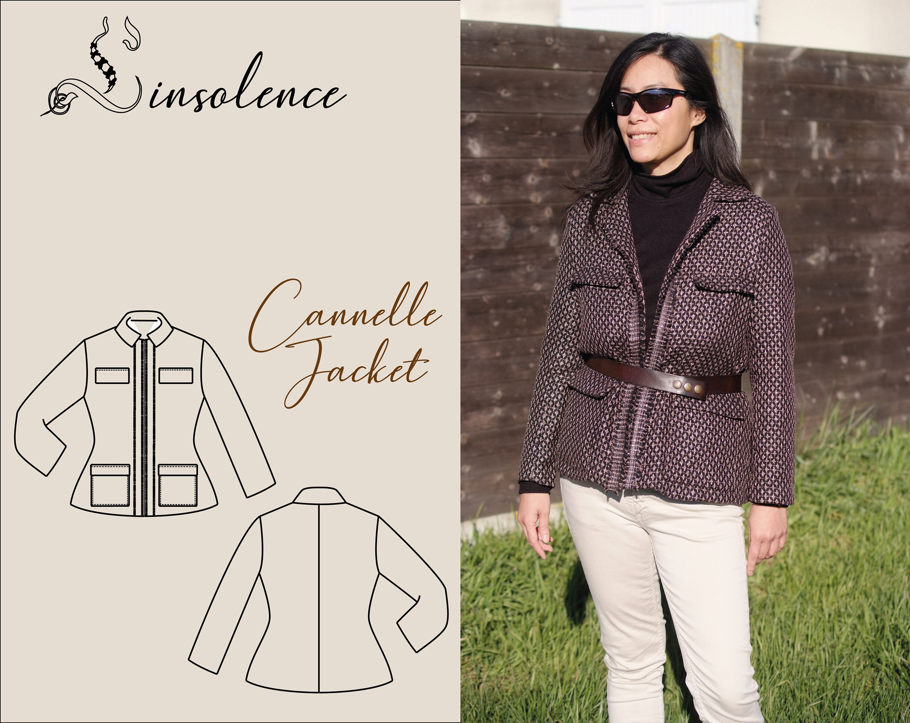 A4 Jacket Cannelle - 3