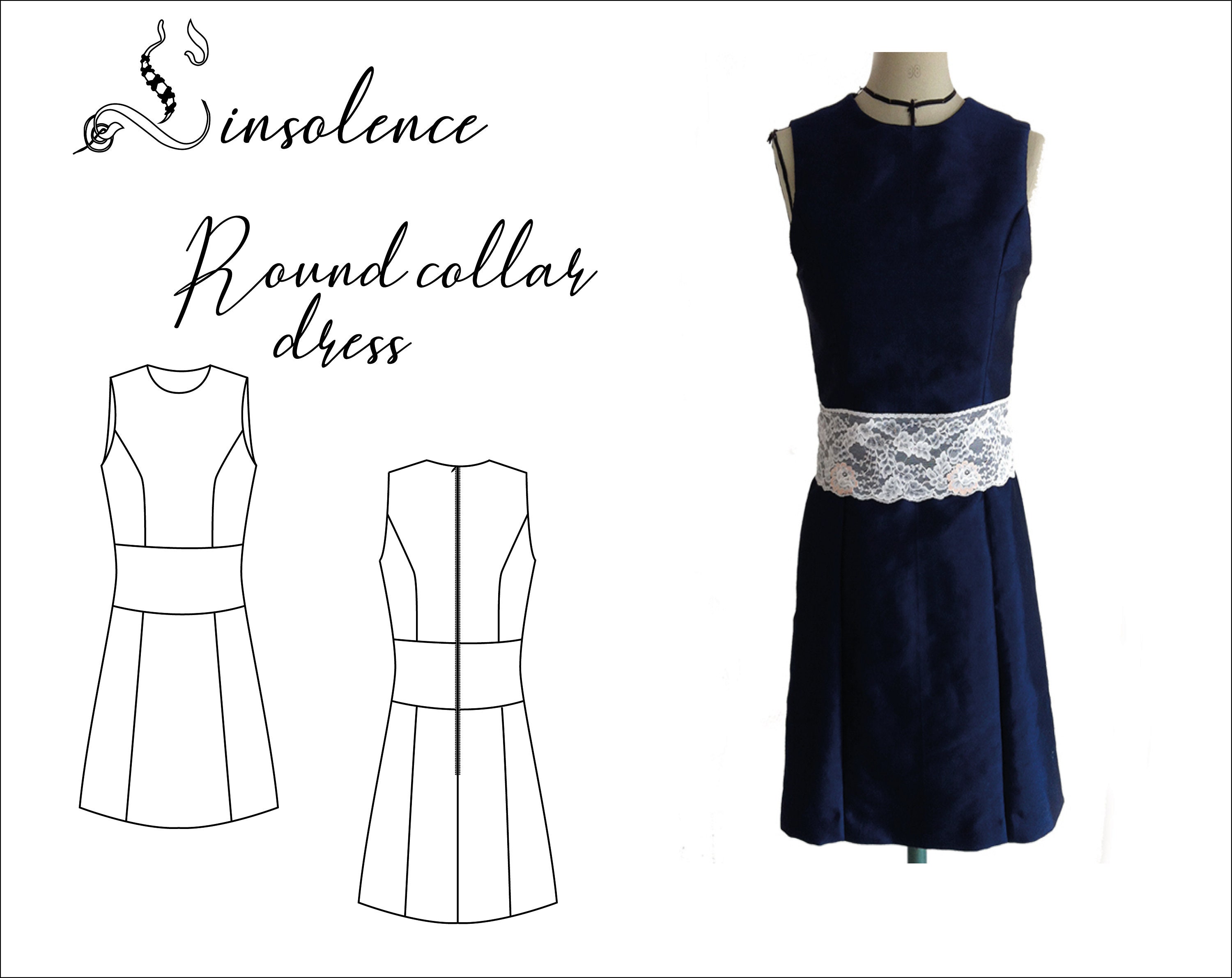 Sleeveless dress sewing pattern - 4