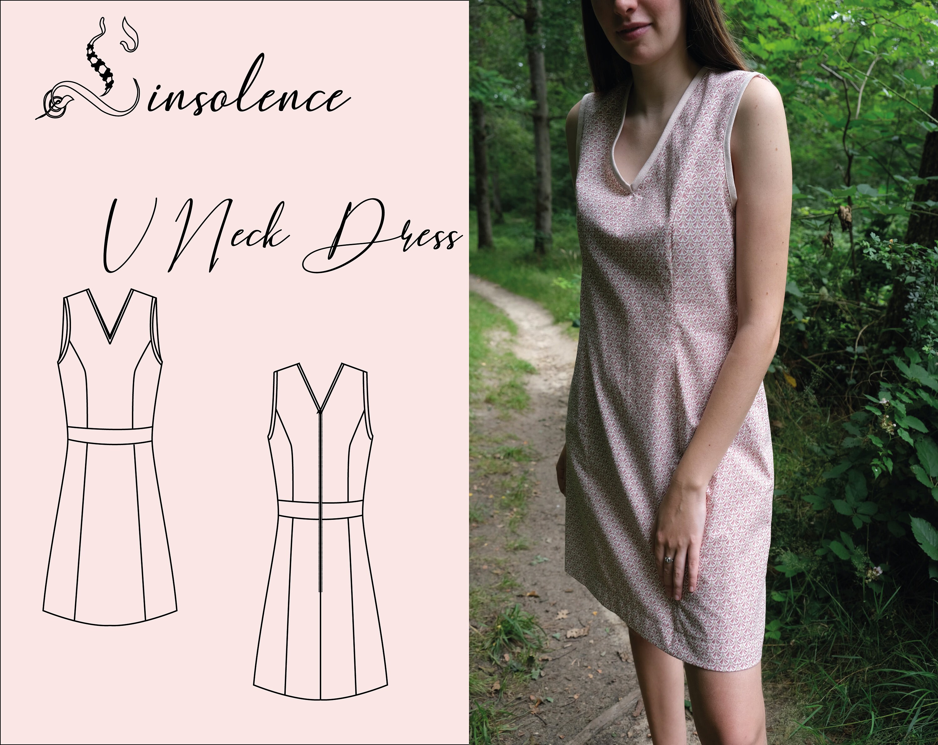V neck dress pattern - 5
